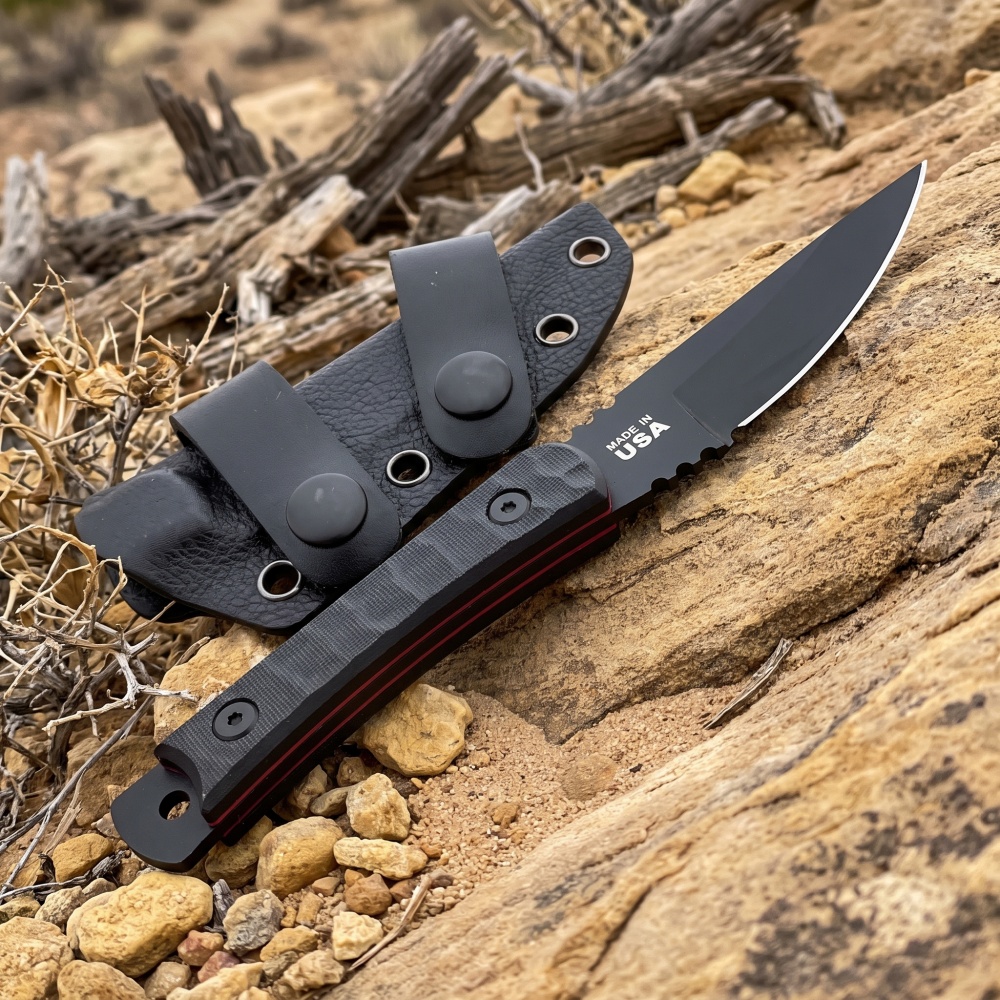 Bushcraft Knife Fixed - Z3882 Compact Camping Fishing EDC Multitools