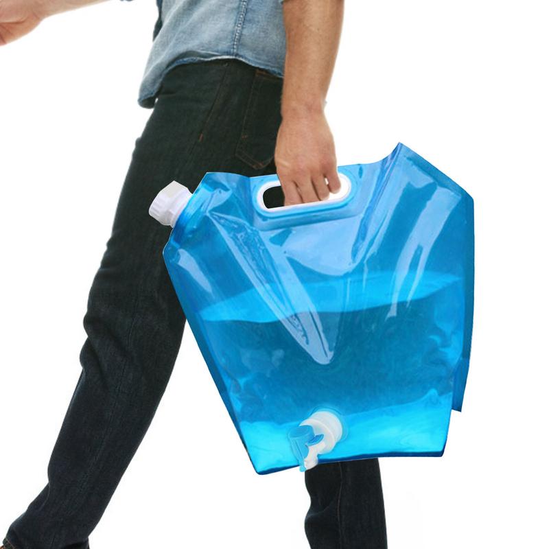 Water Bag Collapsible - Camping Water Bag With Faucet Folding