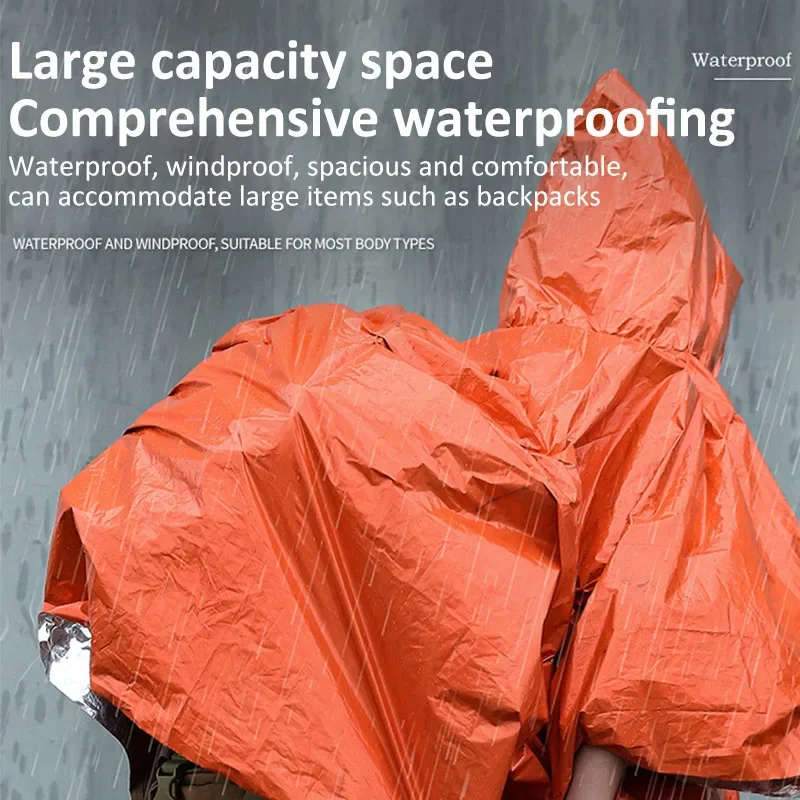 Emergency Raincoat Poncho Hood - đánh giá và giá Emergency Poncho Rain