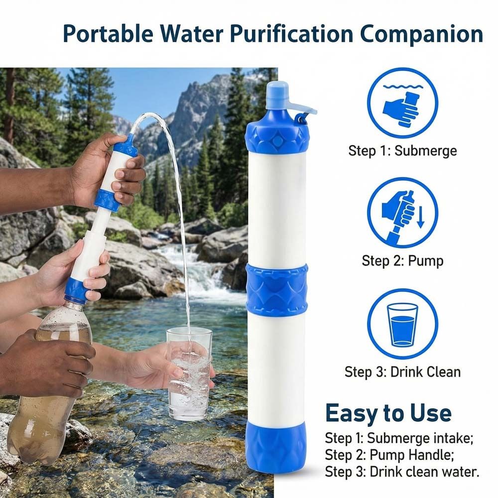 Mini Mini Water Filter Straw P - đánh giá và giá Water Purification Straw