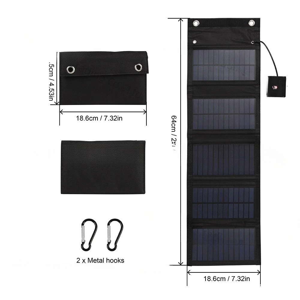 25W 5v solar folding bag water - đánh giá và giá Solar Emergency Charger