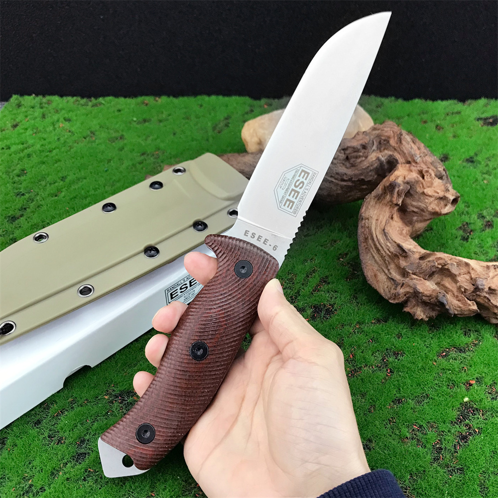 New Specific ESEE-6 Fixed Blad - đánh giá và giá Bushcraft Knife Fixed