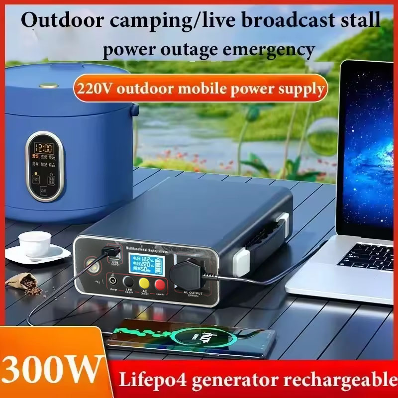 Portable Power Plant 300W 220V - đánh giá và giá Solar Emergency Charger
