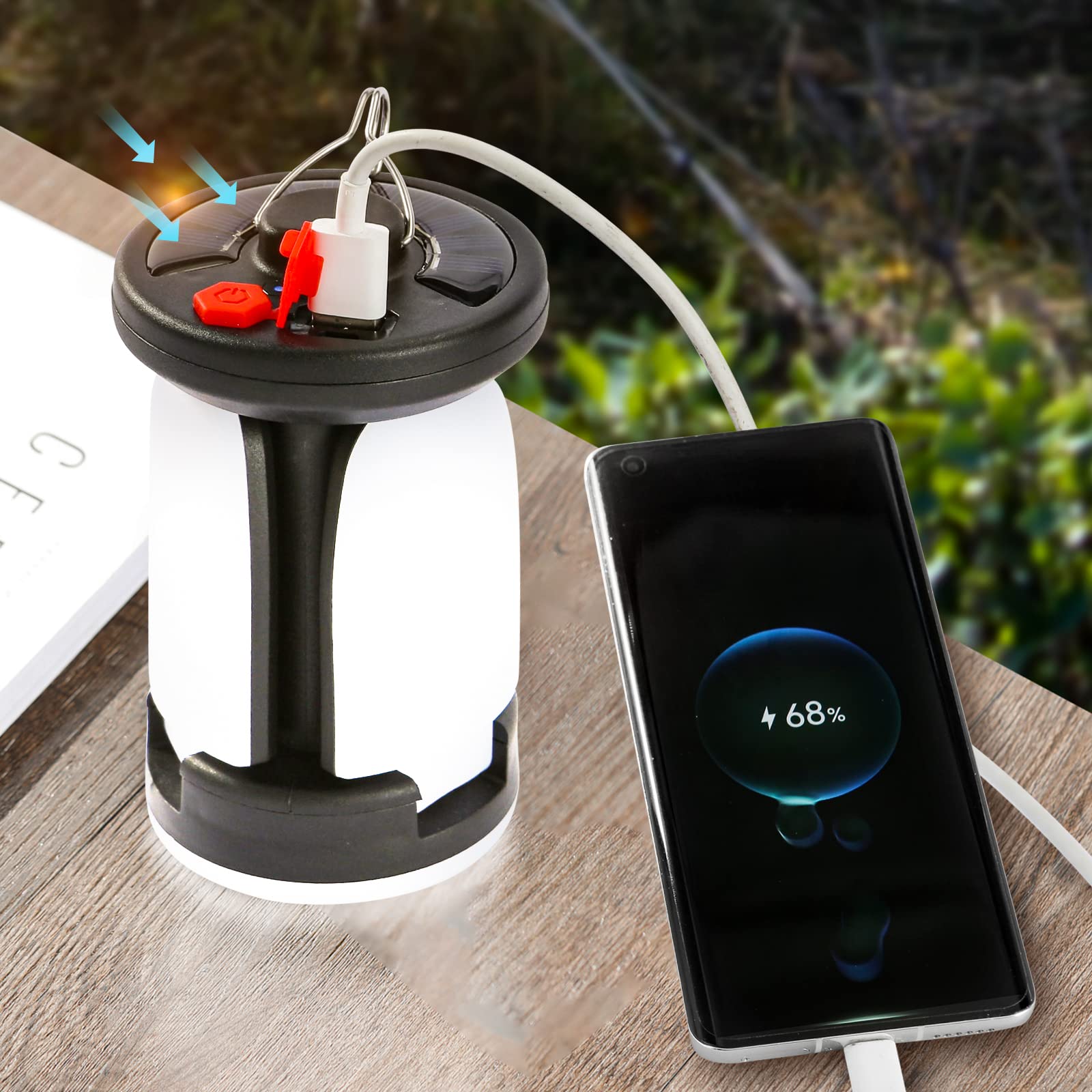 High Power Solar LED Camping L - đánh giá và giá Solar Emergency Charger