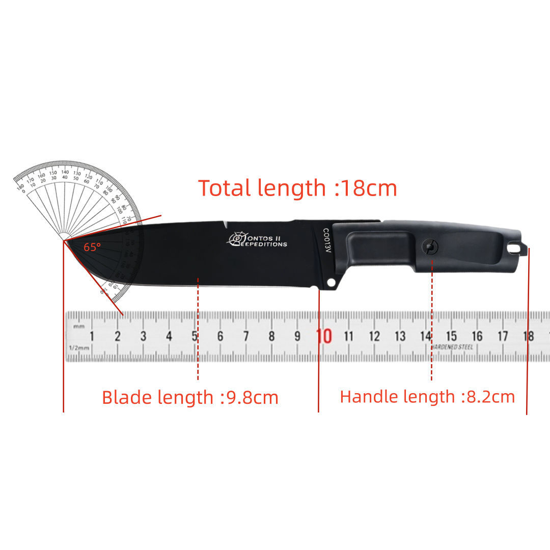 Ontos - High-Strength Jungle O - đánh giá và giá Bushcraft Knife Fixed