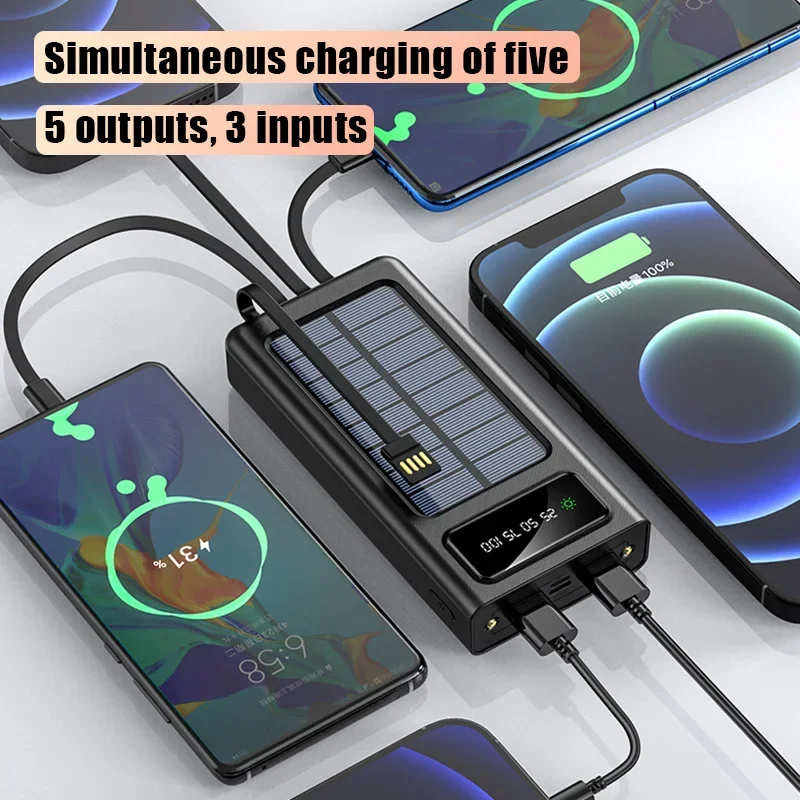 VIVO Solar Power Bank 500000mA - đánh giá và giá Solar Emergency Charger