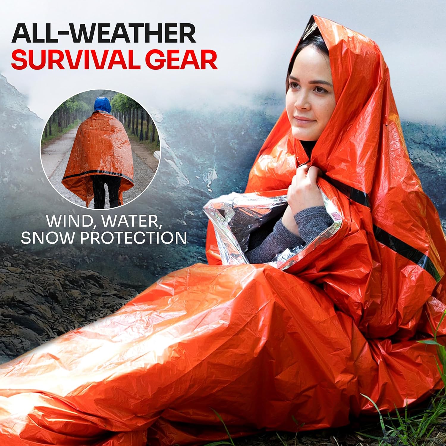 Emergency Sleeping Bag for Sur - đánh giá và giá Emergency Mylar Tent
