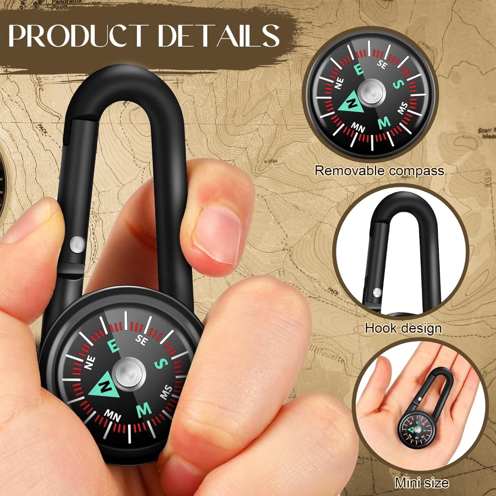 6-50 Pcs Mini Magnetic Compass - đánh giá và giá Compass Lensatic