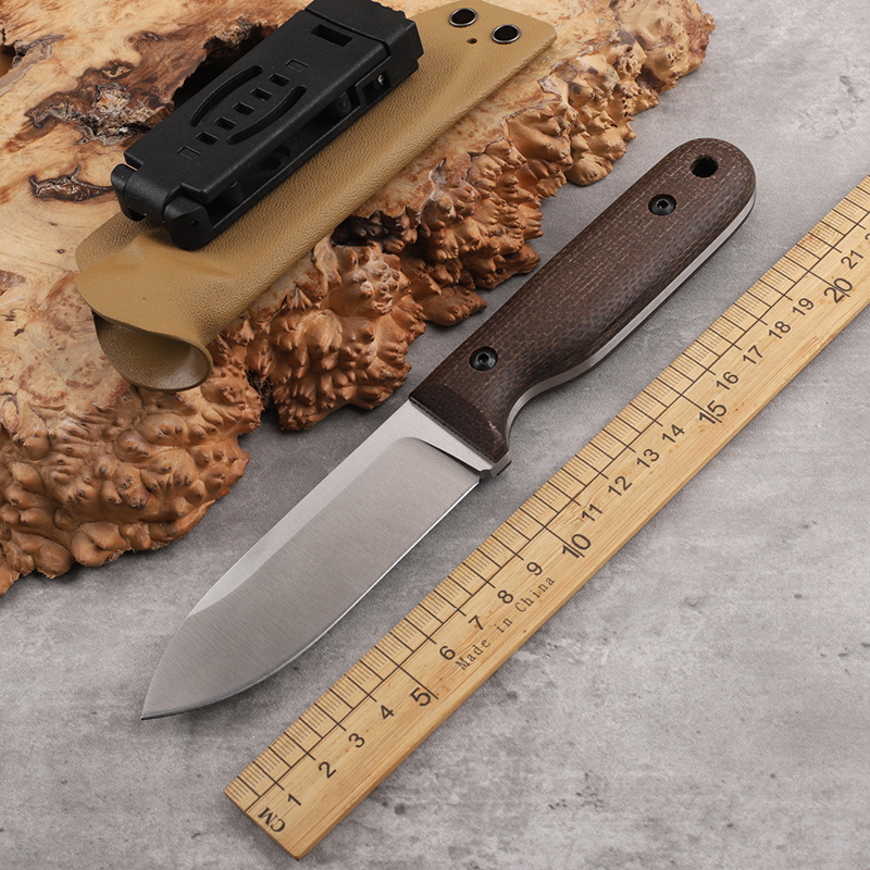 DC53 integrated steel linen ha - đánh giá và giá Bushcraft Knife Fixed